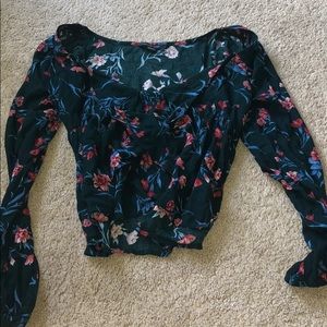 Floral long sleeve shirt
